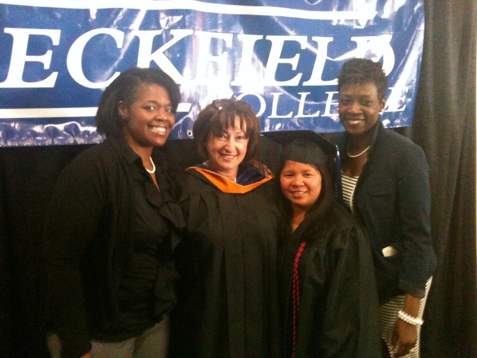 Graduation day for dental assisting students of the program Marina Davar founded